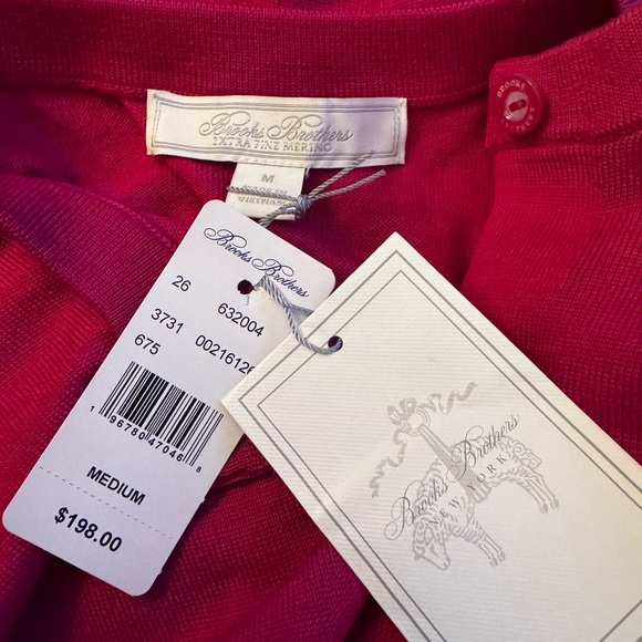 Brooks Brothers Merino wool cardigan SzM new with tags - Picture 8 of 10